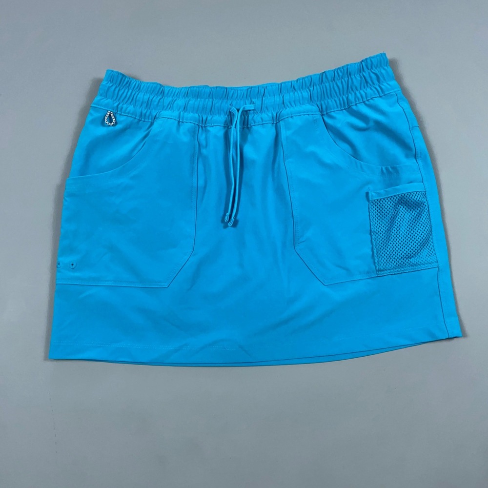 Columbia PFG Blue/Teal Skort Womens XS Athletic Fishing Hiking Skirt/Skort